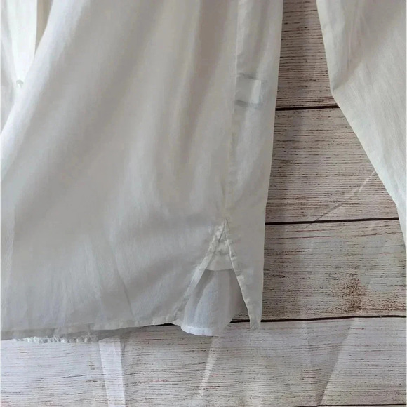 Marc by Marc Jacobs Parchment Shirt Pearl Button Cream Color Roll Tab Sleeve - Picture 6 of 14